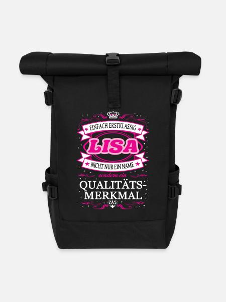 Eure Hoheit Lisa betritt den Raum - Rolltop Rucksack - Schwarz