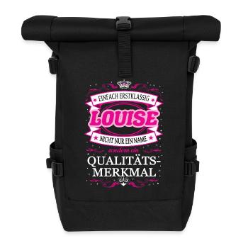 Eure Hoheit Louise betritt den Raum - Rolltop Rucksack - Schwarz - Vorne