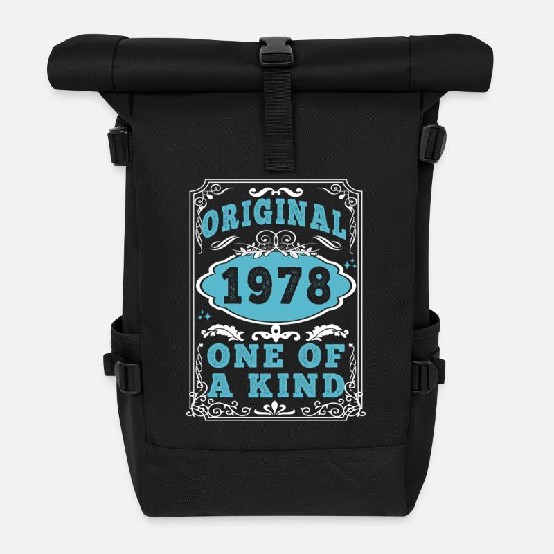 Original 1978 Vintage retro. Tshirt anniversaire 2 - Sac à dos roll top - noir