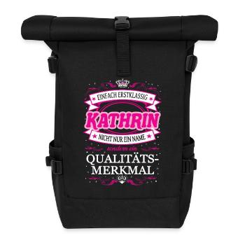 Quality feature Kathrin simply first-class - Roll Top Backpack - black - Front