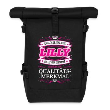 Quality feature Lily simply first-class - Roll Top Backpack - black - Front