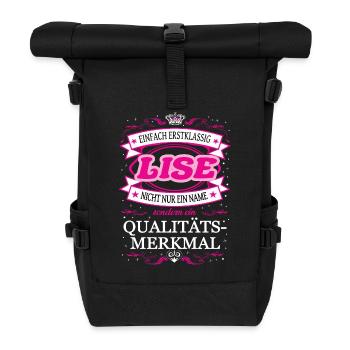 Quality feature Lise simply first-class - Roll Top Backpack - black - Front