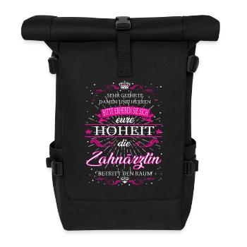 Your Highness the dentist enters the room - Roll Top Backpack - black - Front