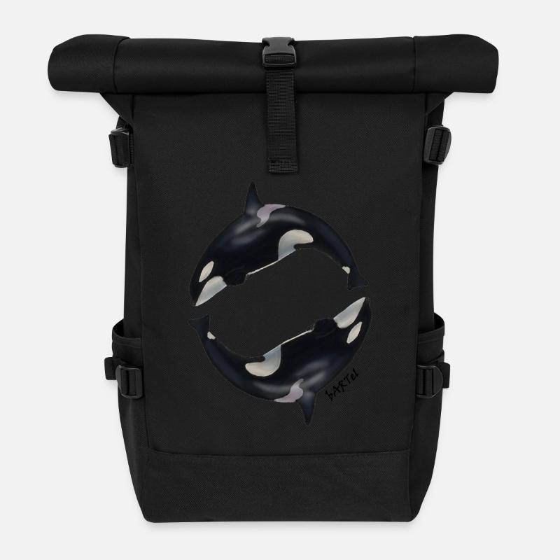 Orca1 - Rolltop Rucksack - Schwarz
