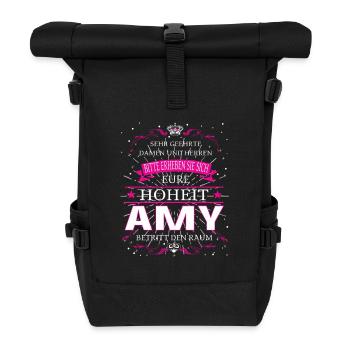 Your Highness Amy enters the room - Roll Top Backpack - black - Front