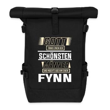 Gernot der schönste Mann von Gott geformt Design - Rolltop Rucksack - Schwarz - Vorne