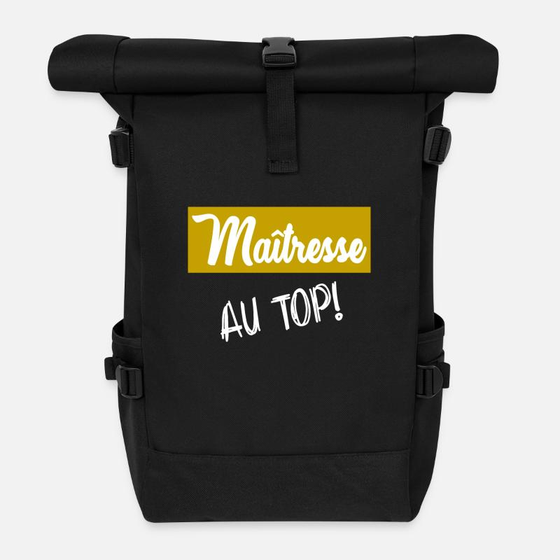 MAÎTRESSE. MERCI - Sac à dos roll top - noir