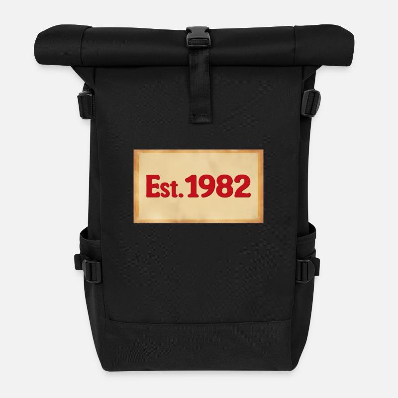 Est. 1982 - Rolltop Rucksack - Schwarz
