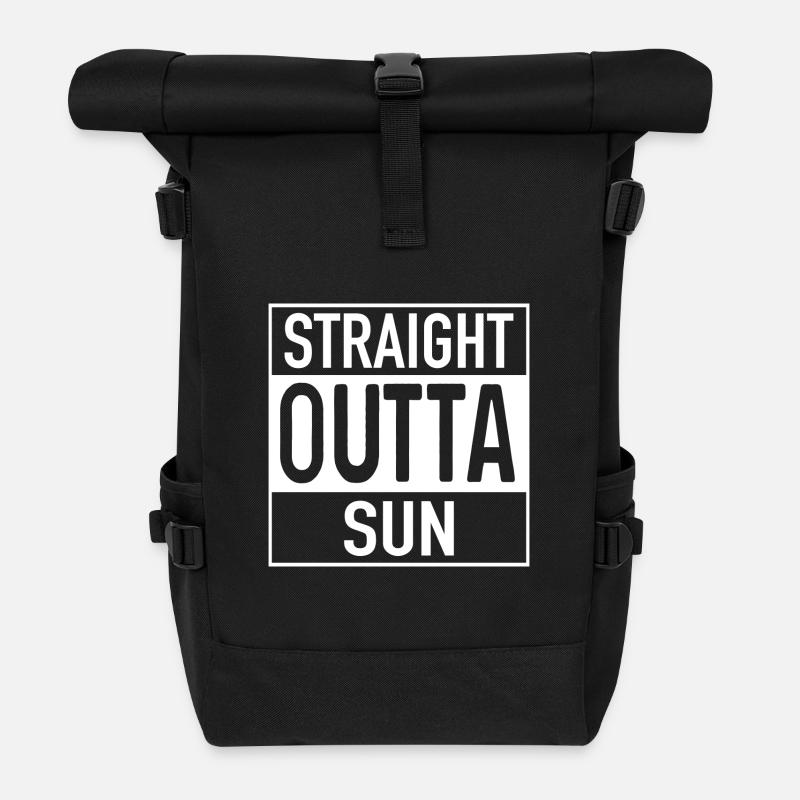 OutTA SUN direct - Sac à dos roll top - noir