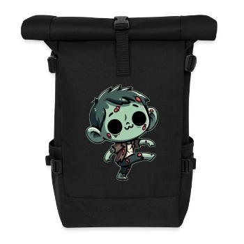 Whimsical Dancing Zombie - Halloween Undead - Roll Top Backpack - black - Front