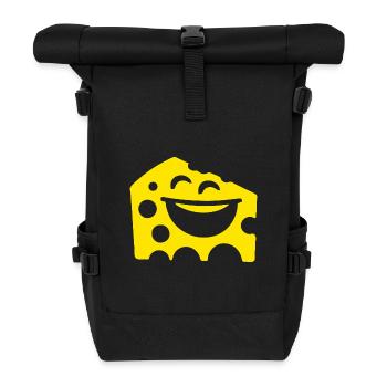 Laughing Cheese – Conception de fromage amusante - Sac à dos roll top - noir - Devant