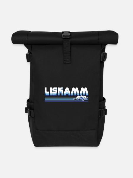 Liskamm – The guardian of the Monte Rosa massif - Roll Top Backpack - black