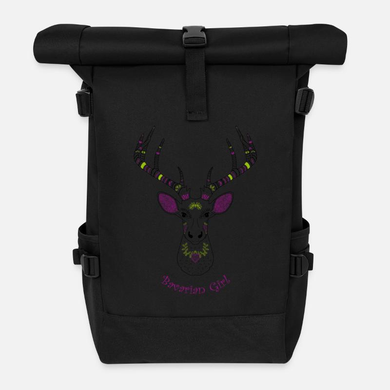 Bavarian girl 1 - Rolltop Rucksack - Schwarz