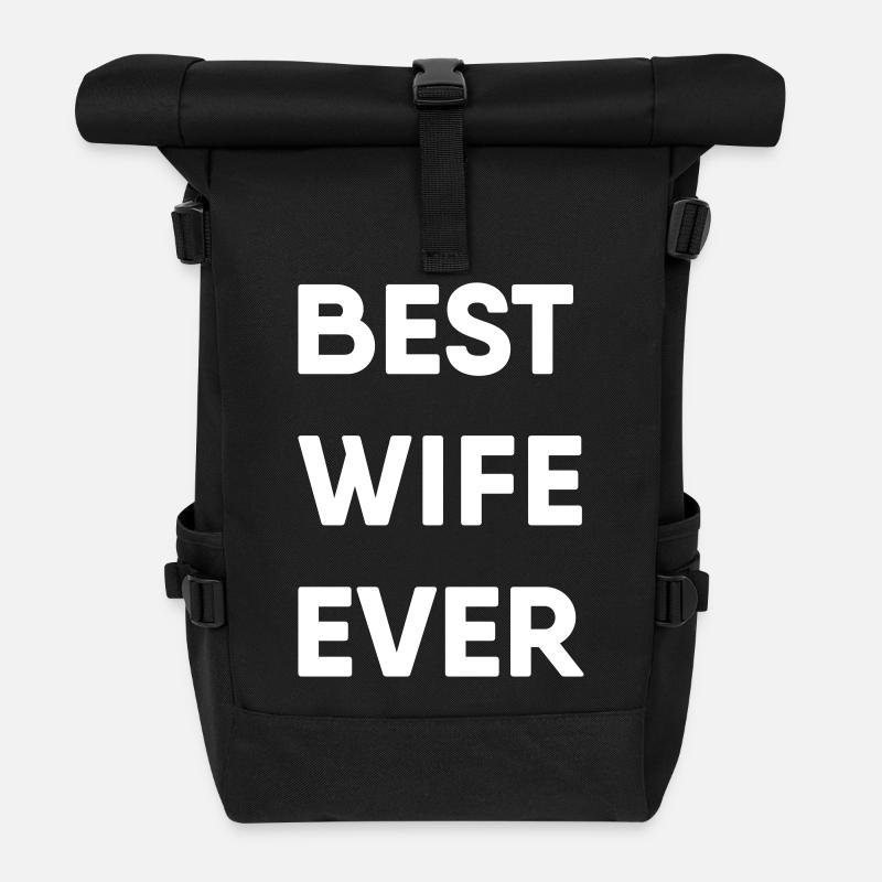Bester Ehefraun aller Zeiten - Best Wife Ever - Rolltop Rucksack - Schwarz