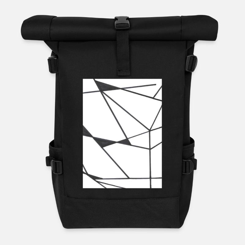 said - Roll Top Backpack - black