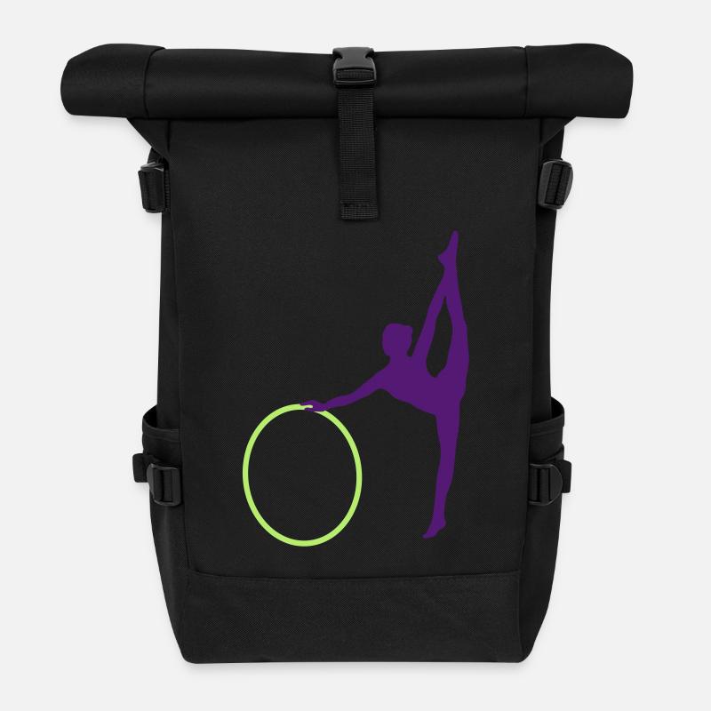 Gymnastique rythmique - Sac à dos roll top - noir