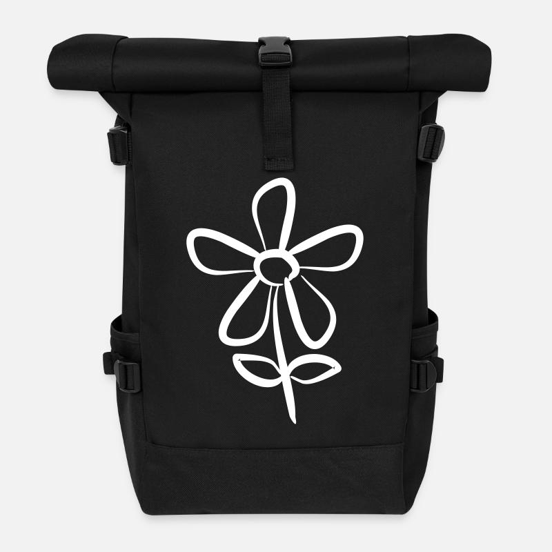 blume - Rolltop Rucksack - Schwarz