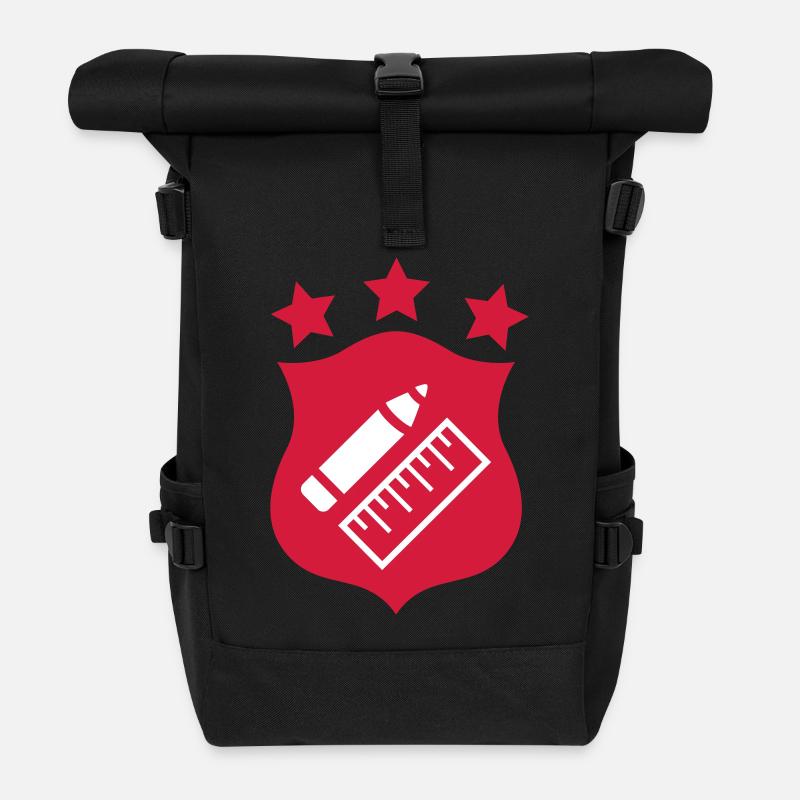 Lehrer - Schule - Rolltop Rucksack - Schwarz