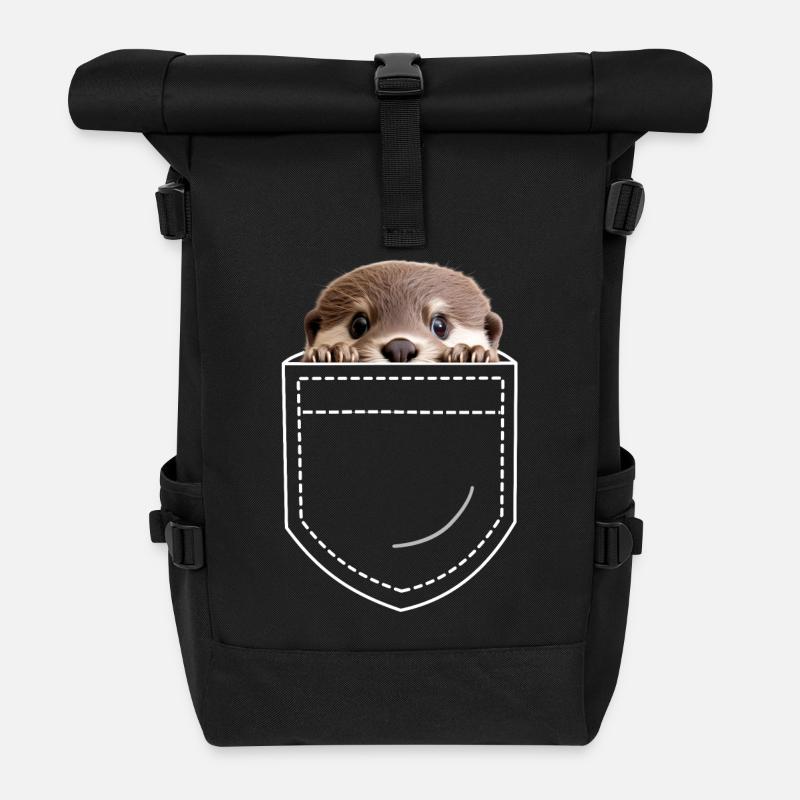Otter - Rolltop Rucksack - Schwarz