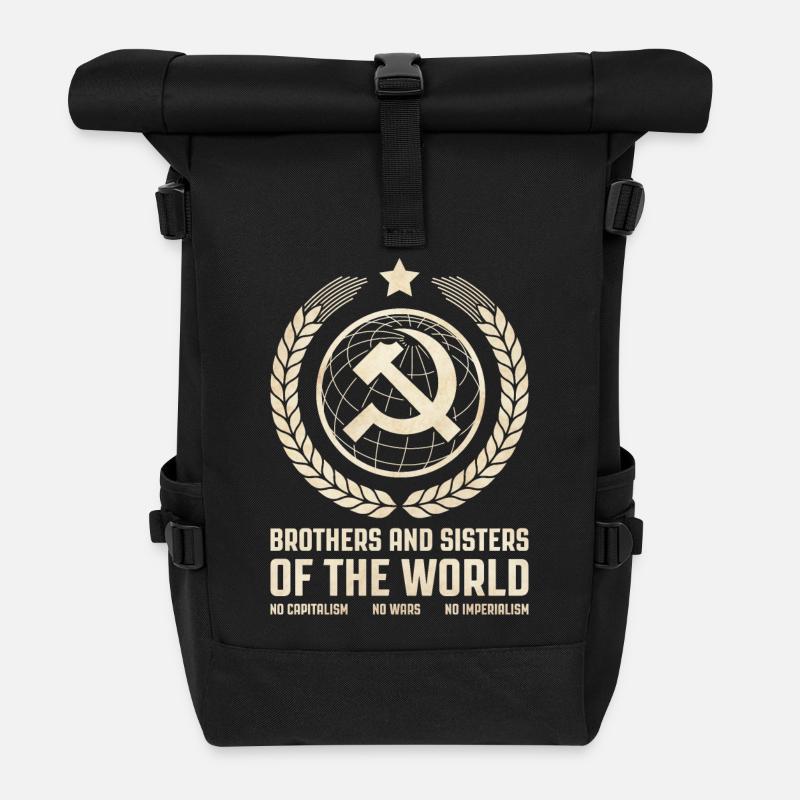 Internationalisme communiste - Sac à dos roll top - noir