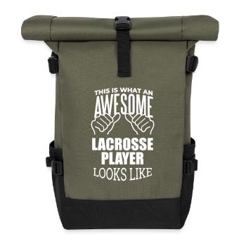 Lacrosse - Roll Top Backpack - olive/black - Front