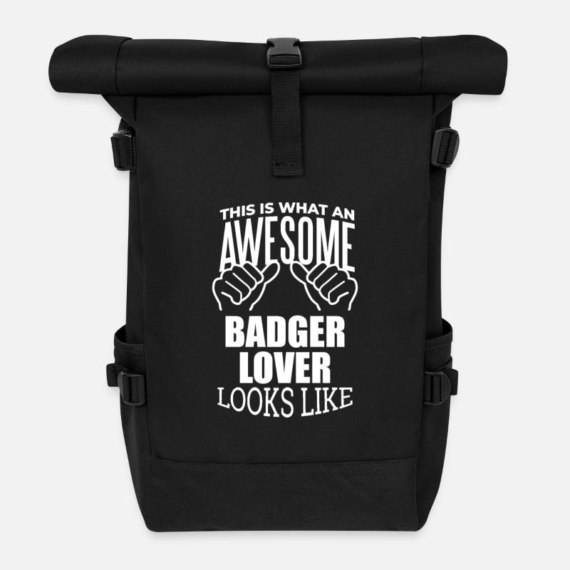 Dachs - Rolltop Rucksack - Schwarz