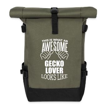 Gecko - Rolltop Rucksack - Olive/Schwarz - Vorne