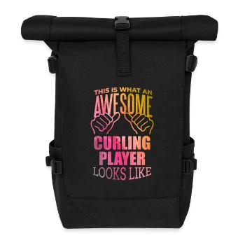 Curling - Rolltop Rucksack - Schwarz - Vorne