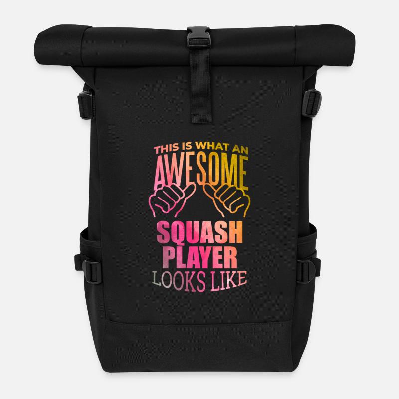 quetschen - Rolltop Rucksack - Schwarz