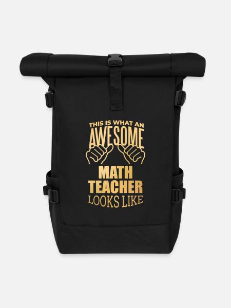 Mathematik Mathematik Mathematik Mathematik - Rolltop Rucksack - Schwarz