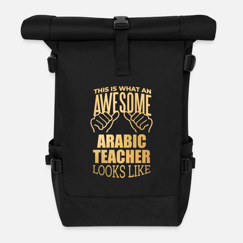 Arabisch - Rolltop Rucksack - Schwarz