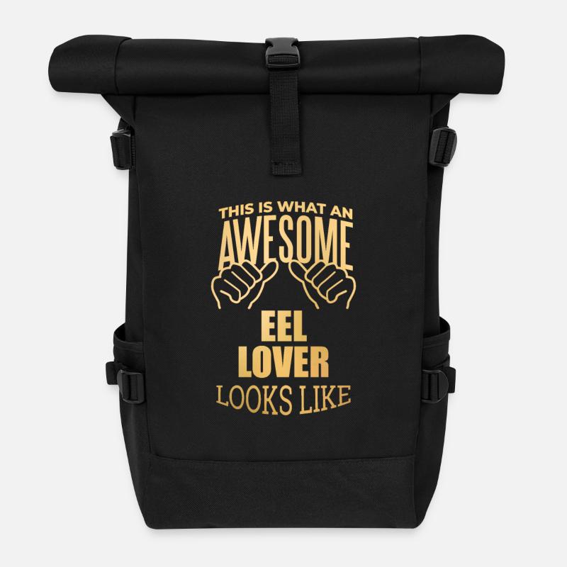 Aal - Rolltop Rucksack - Schwarz