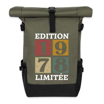 Limited edition 1978 born in 1978 - Roll Top Backpack - olive/black - Front