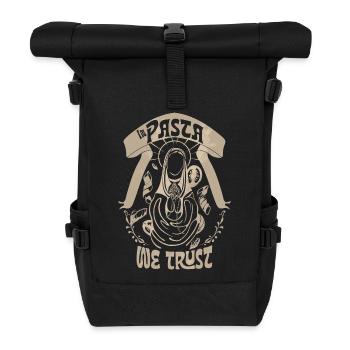 In Pasta We Trust- Vintage Foodie - Roll Top Backpack - black - Front