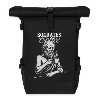 Socrates Coffee Portrait - Roll Top Backpack - black - Front