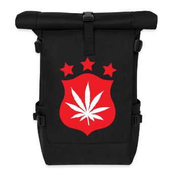 Cannabis – Weed – Legalisierung - Rolltop Rucksack - Schwarz - Vorne