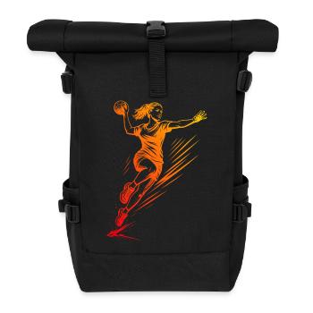 Cool handball inspiration for women - Roll Top Backpack - black - Front