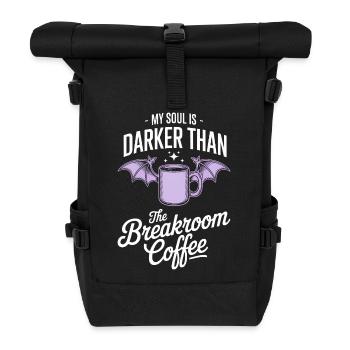 Darker Soul Breakroom Coffee Tee - Roll Top Backpack - black - Front