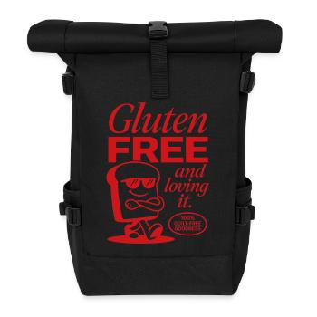 Gluten Free And Loving It Bread - Roll Top Backpack - black - Front