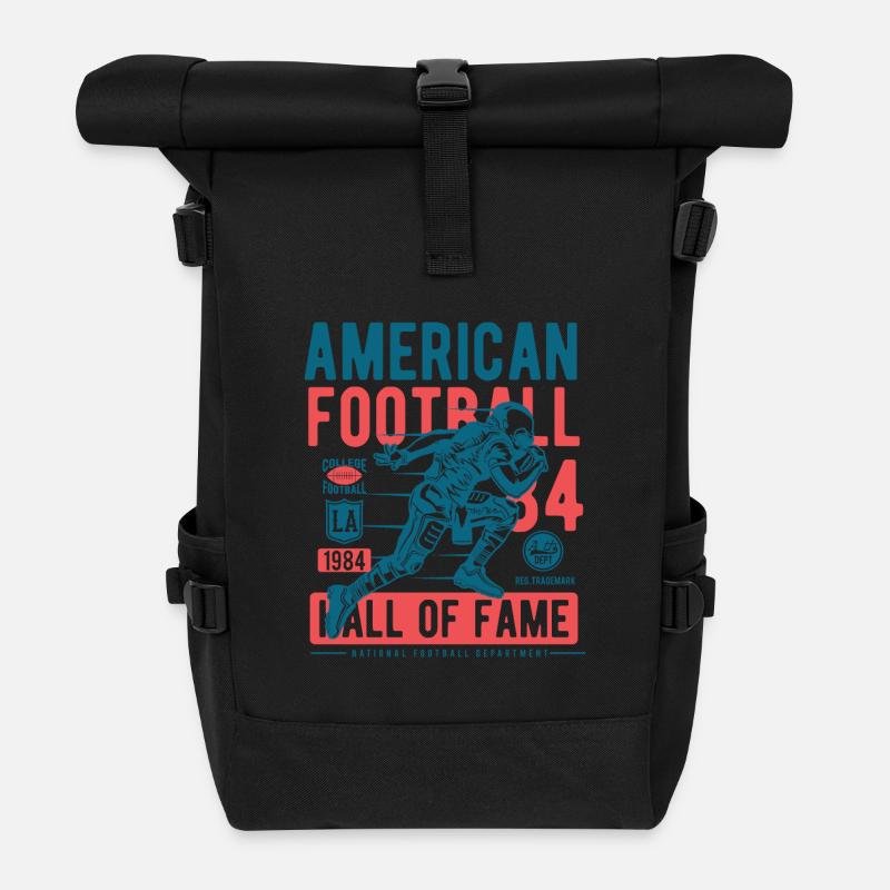 American Football 1984 - Roll Top Backpack - black