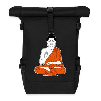buddha - Rolltop Rucksack - Schwarz - Vorne