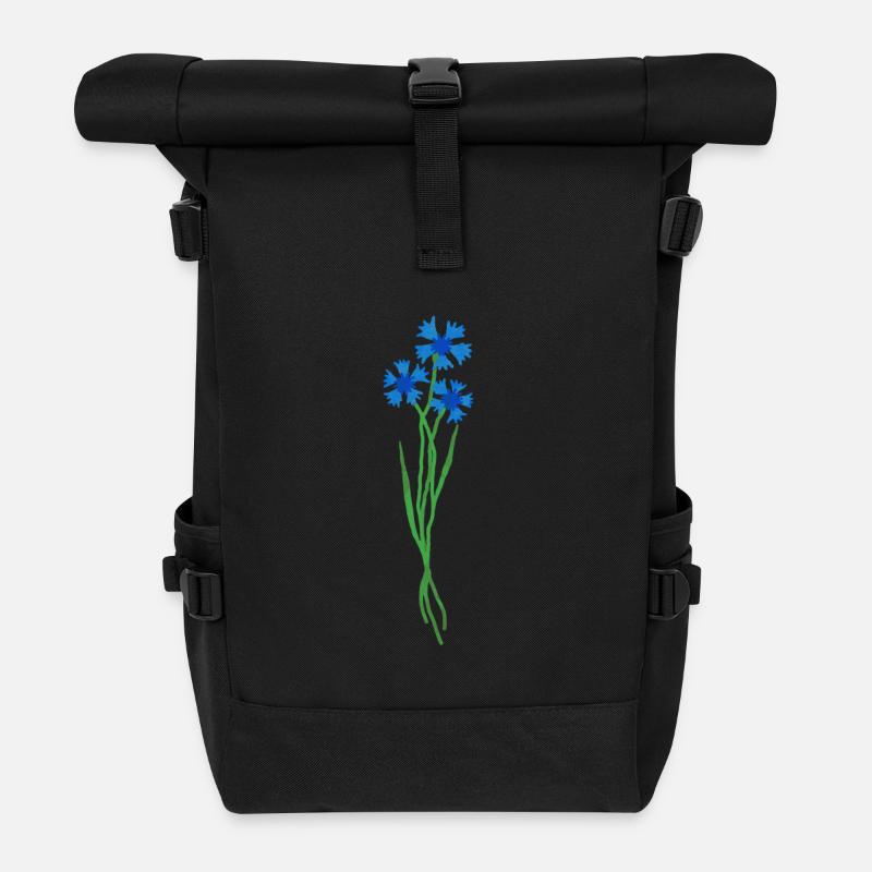 flomory feldblume - Rolltop Rucksack - Schwarz