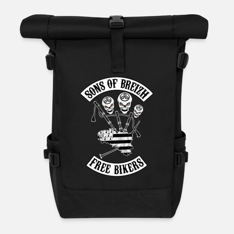 sons of bikers breizh 3 - Roll Top Backpack - black