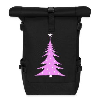 Christmas tree - Roll Top Backpack - black - Front