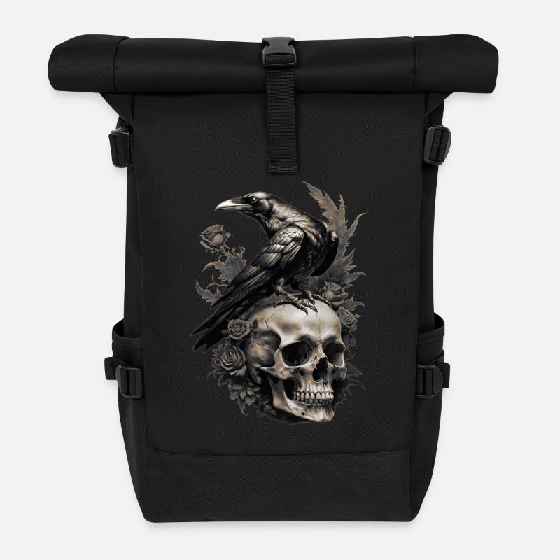 Âme sombre - Sac à dos roll top - noir