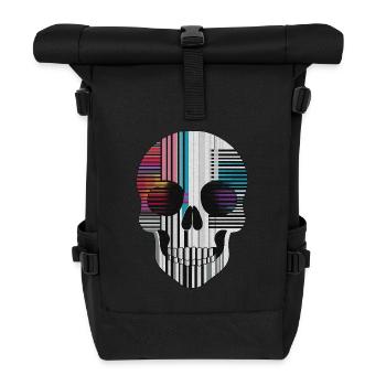 Funky Skull - Roll Top Backpack - black - Front