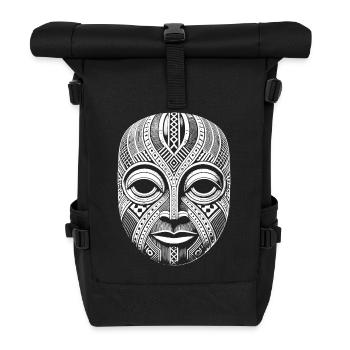 Maske - Rolltop Rucksack - Schwarz - Vorne