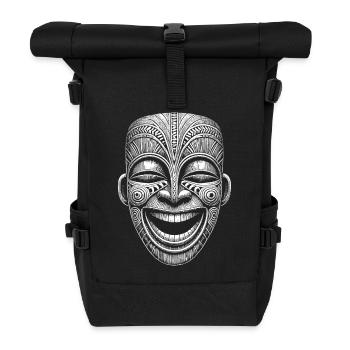 Maske - Rolltop Rucksack - Schwarz - Vorne