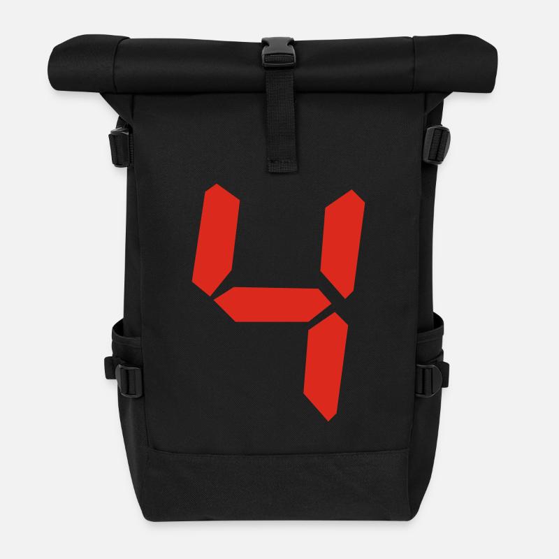 4 - Rolltop Rucksack - Schwarz