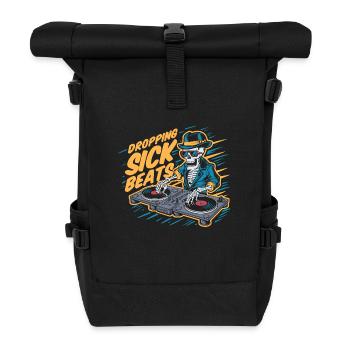 Dropping sick beats - Roll Top Backpack - black - Front